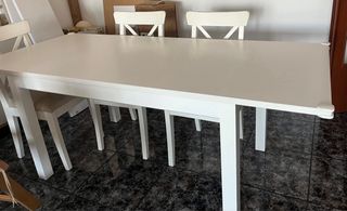 Mesa de comedor blanca Laneberg Ikea