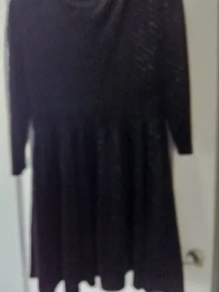 Vestido fiesta lentejuelas negro