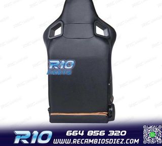 ASIENTO DEPORTIVO SEMI BAQUET ESTILO RS CUERO BEIGE