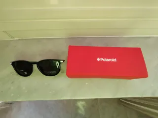 Occhiali da sole Polaroid uomo neri/argento