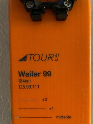 Esquís de travesía DPS Wailer 99 Tour 1 184cm.