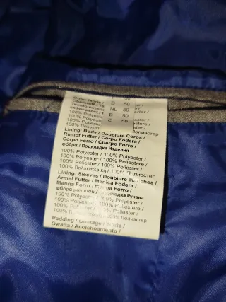 Abrigo acolchado Peter Cofox Talla M Negro