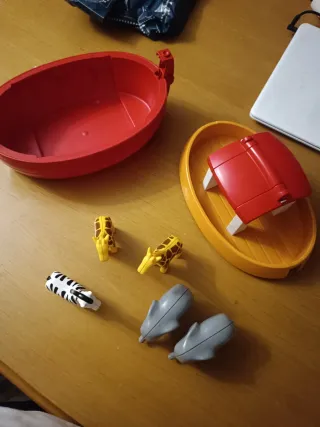 Barco de Noé con animales