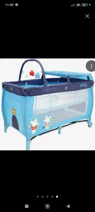 Cuna de viaje Asalvo con colchón