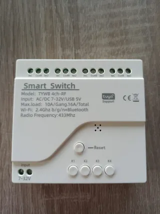 Módulo Relé WiFi 4 Canales Tuya Disponible 3 más.