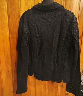 Giacca Punto Roma nera misto viscosa lana