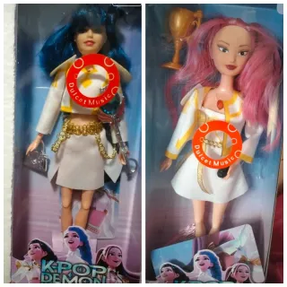 Lote 2 Muñecas K-Pop Demon Hunters