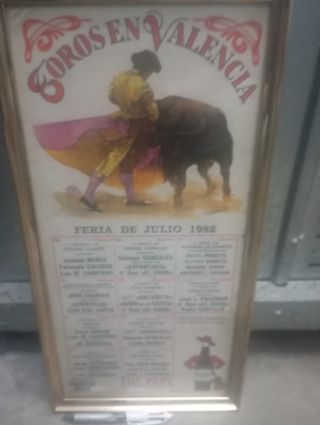 Carteles Toros Valencia-Zaragoza 1979-84.Desde 45€