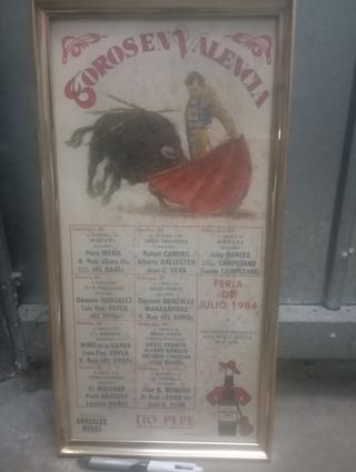 Carteles Toros Valencia-Zaragoza 1979-84.Desde 45€