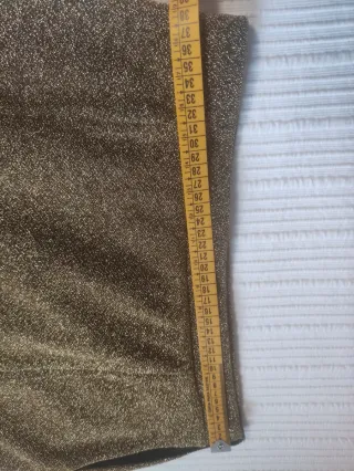 Falda midi Bimba y Lola dorada