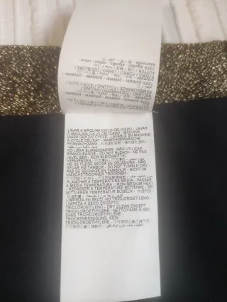 Falda midi Bimba y Lola dorada