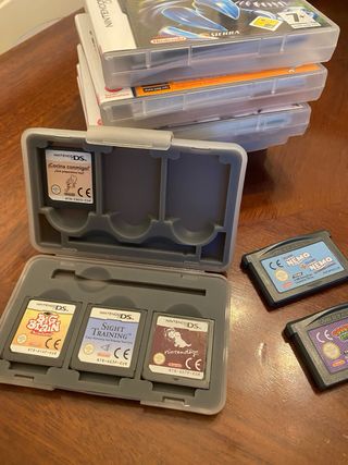Juegos Nintendo DS + funda portajuegos