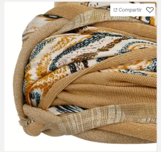 Turbante Oncológico Dorado y Multicolor