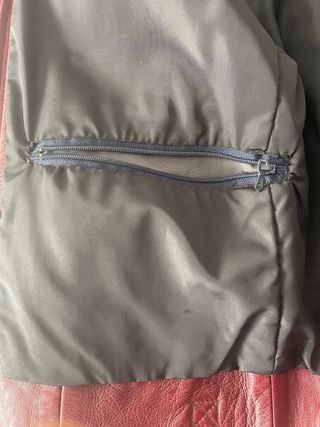 Cazadora piel cordero granate/burdeos Lamb Leather