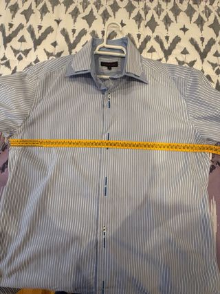 Camisa de hombre CORSARE azul y blanca Talla M
