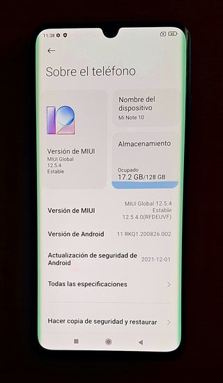 Xiaomi Mi Note 10 – 6GB RAM/128GB – Verde Aurora