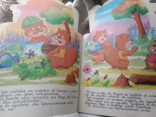 Lote 4 cuentos troquelados vintage,80, retro, 1988