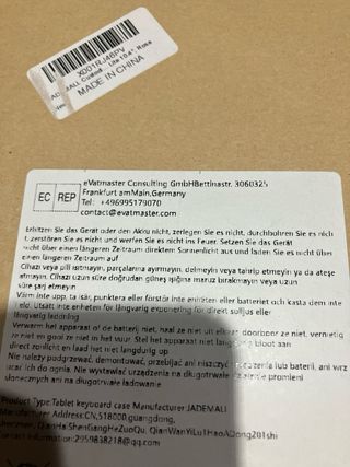 Funda Tablet con Teclado Magnético Rosa