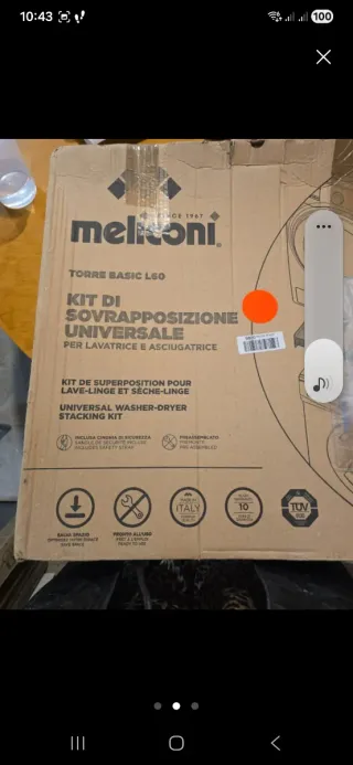 Kit Superposición Lavadora Secadora Meliconi