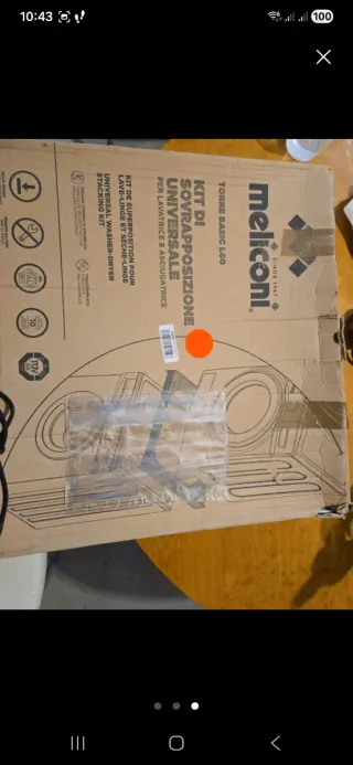 Kit Superposición Lavadora Secadora Meliconi