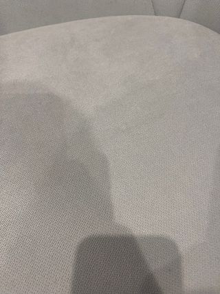 Sillón giratorio tapizado azul