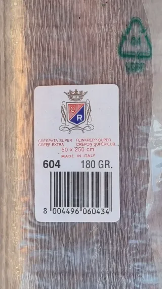 61 rotoli carta crespa 180g