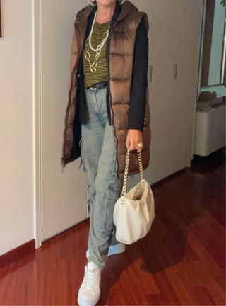 Salopette piumino Salinette con cappuccio