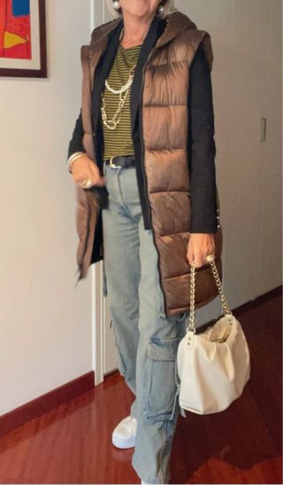 Salopette piumino Salinette con cappuccio