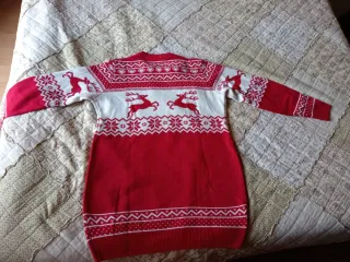 Maxi maglione natalizio con renne