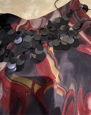 Vestido fiesta estampado