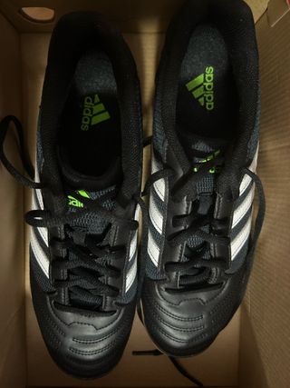 Zapatillas Fútbol Sala Adidas Negras Blancas