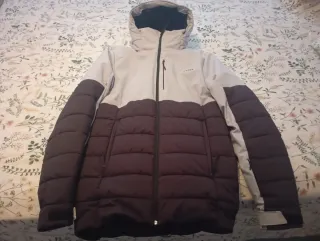 Abrigo de esquí Wedze gris y marrón