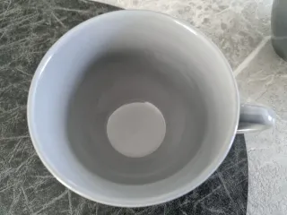 4 Tazze cappuccino grigie in ceramica