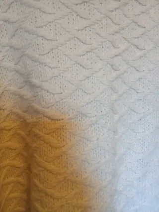 Chaqueta de lana Stradivarius blanca