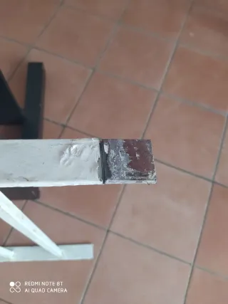 Reja de hierro blanca