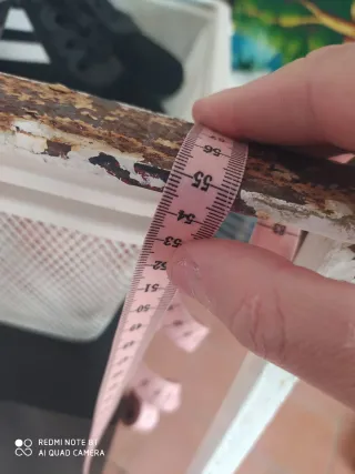 Reja de hierro blanca