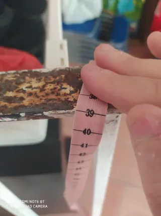 Reja de hierro blanca