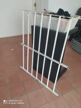 Reja de hierro blanca