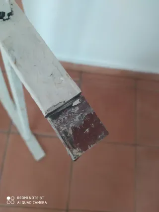 Reja de hierro blanca