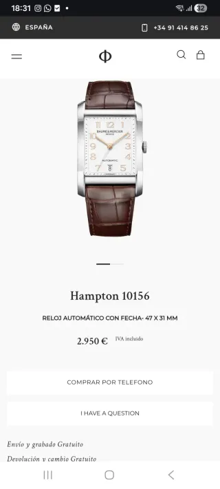 Reloj Baume & Mercier Automático