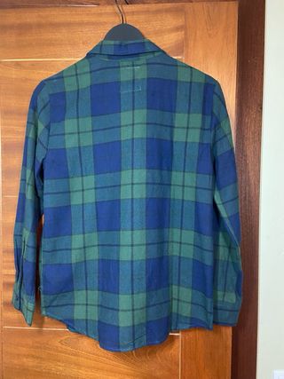 Camisa Levi's cuadros azul y verde XL