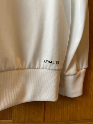 Chaqueta Adidas blanca con rayas negras