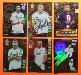 Lote 6 Cromos Mbappé Real Madrid y PSG
