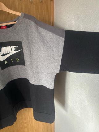 Sudadera Nike Air Gris y Negra