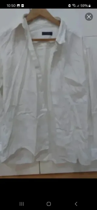 Camisa Adolfo Domínguez Blanca Talla M