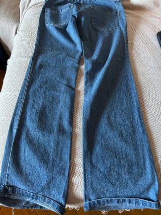 Pantalón vaquero premamá azul