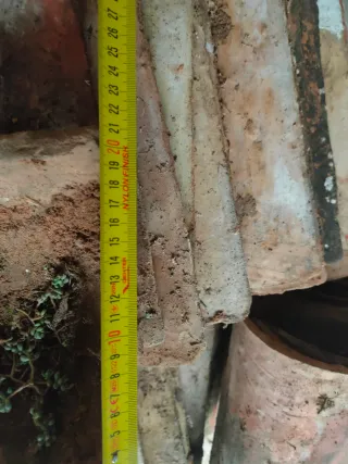 Tejas antiguas de barro Albacete baratas