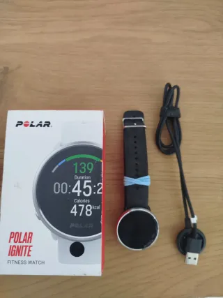 Polar Ignite Fitness Watch Negro/Plata