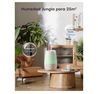 Humidificador Aroeve 2.5L Aceites Esenciales