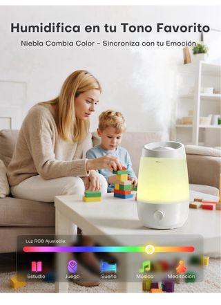 Humidificador Aroeve 2.5L Aceites Esenciales